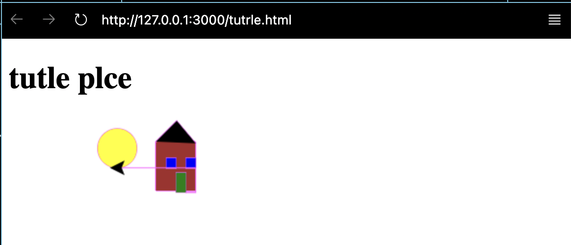 blank website with drawing of house and sun 